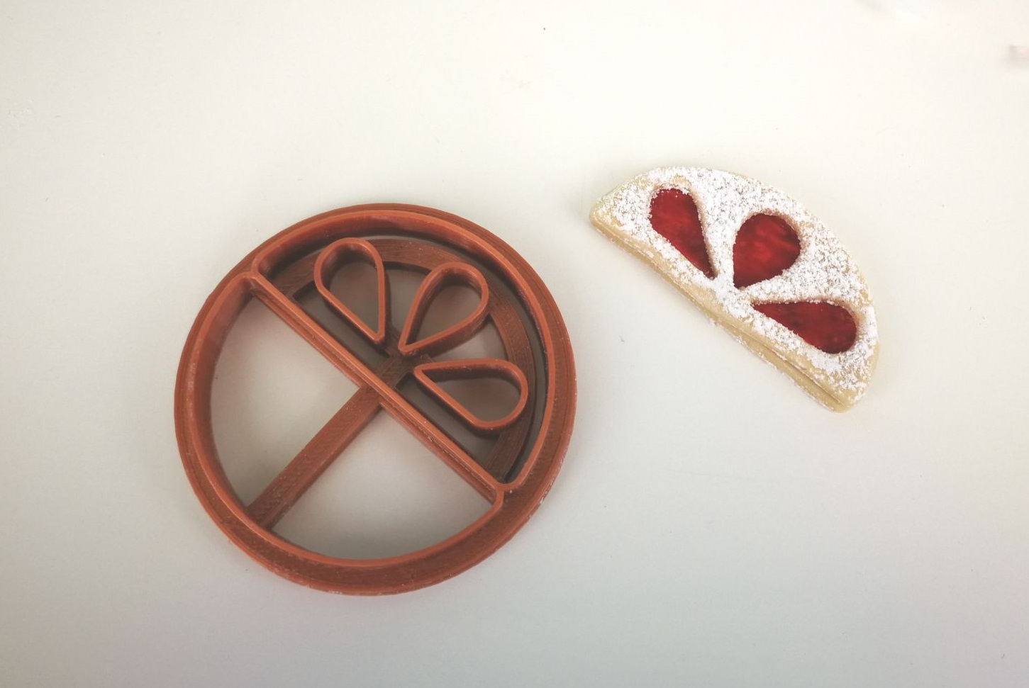 Linzer Ausstecher Orangen / Zitrone Orangenausstecher