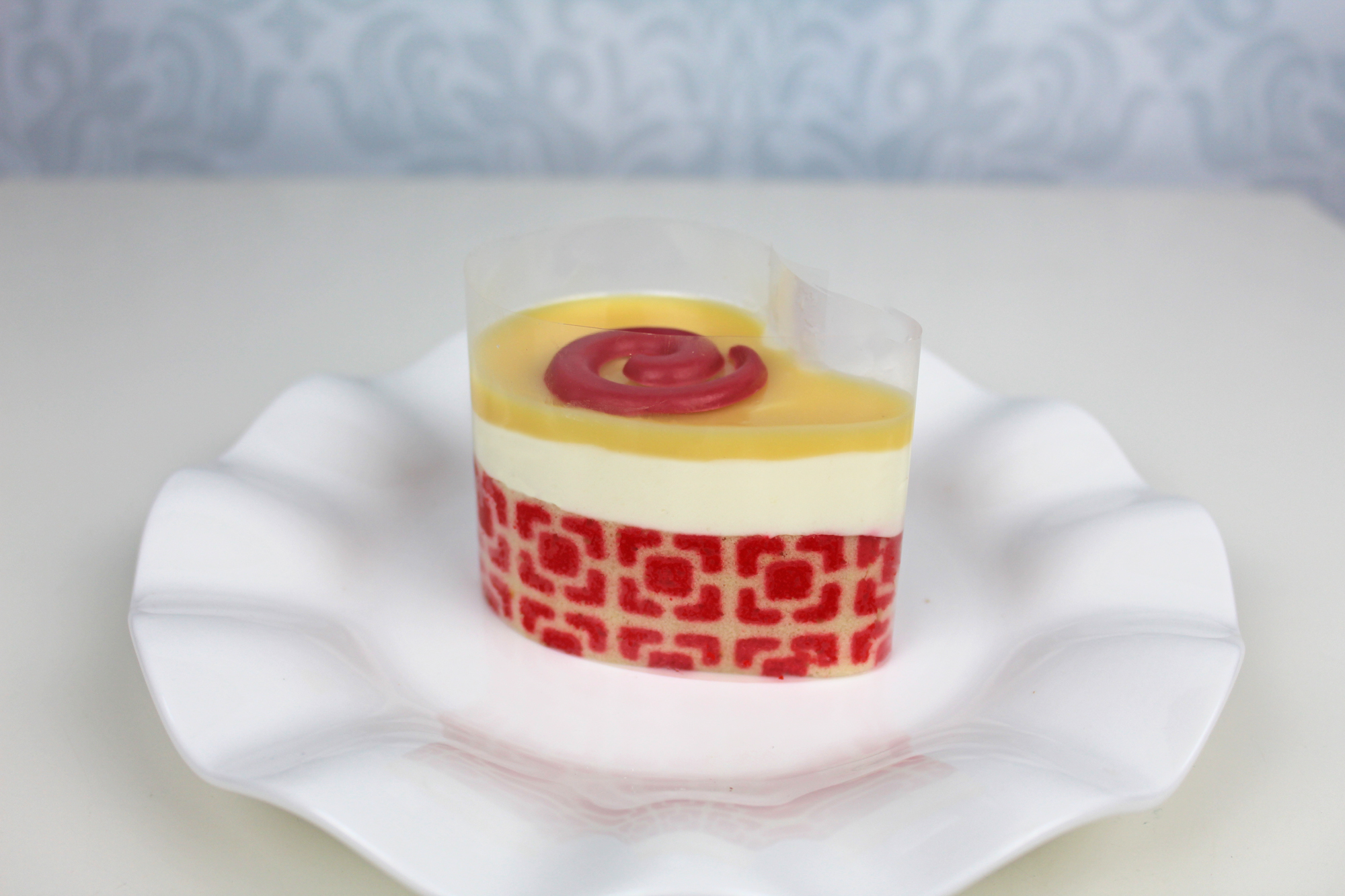 Dessertform Set Petit Fours Flamme groß – Dekorbiskuit Formen von Martellato