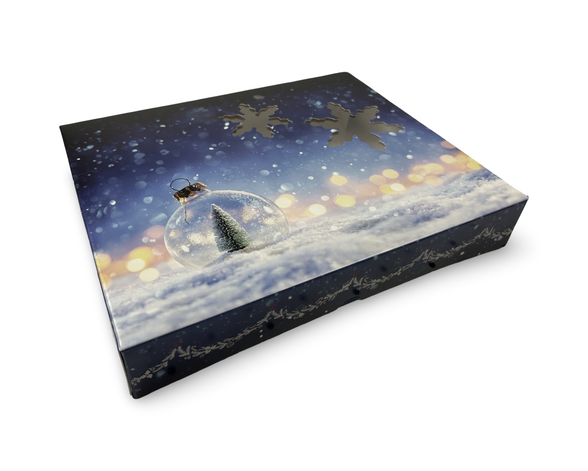 Keksschachtel Weihnachten Jumbo - Weihnachtsmotiv 36 x 22 x 5 cm 