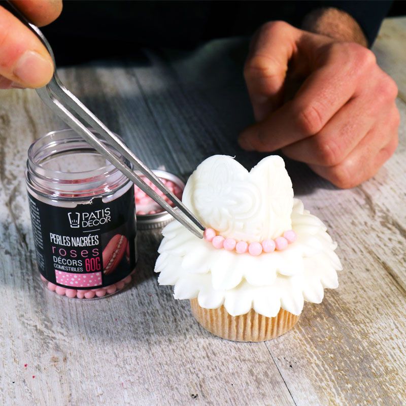 Edelstahl-Anrichtepinzette 20 cm – Präzisionspinzette für Dekoration & Feinarbeiten