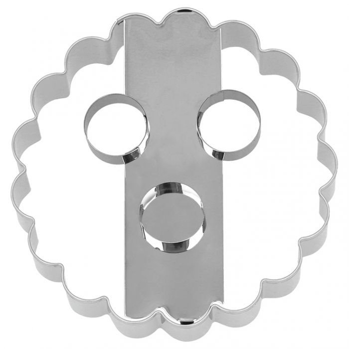 Linzer Ausstecher XXL mit 3 Löcher | 10 cm