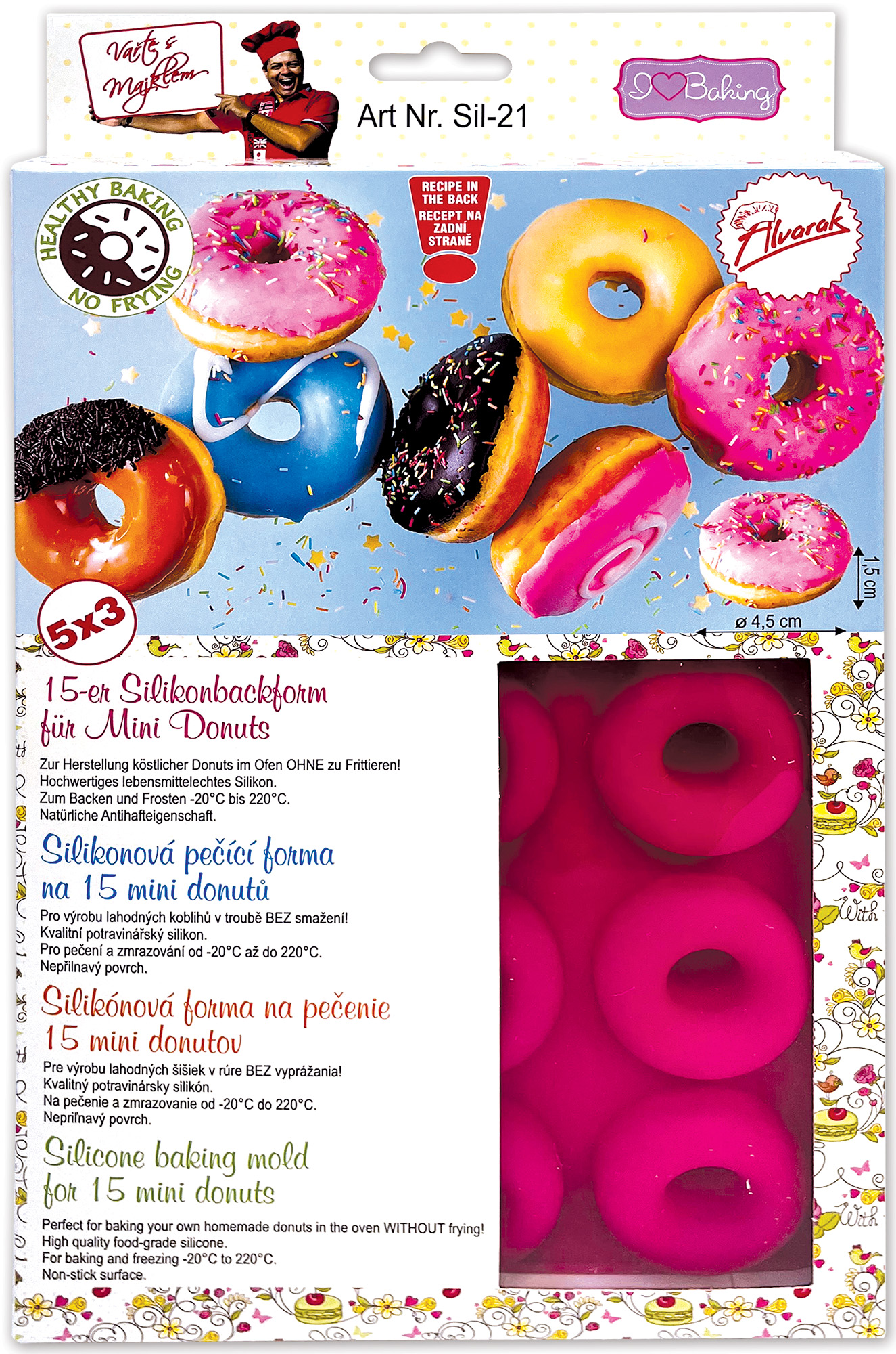 Silikonform Mini-Donut Backform