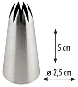 Spritztülle geschlossener Stern 