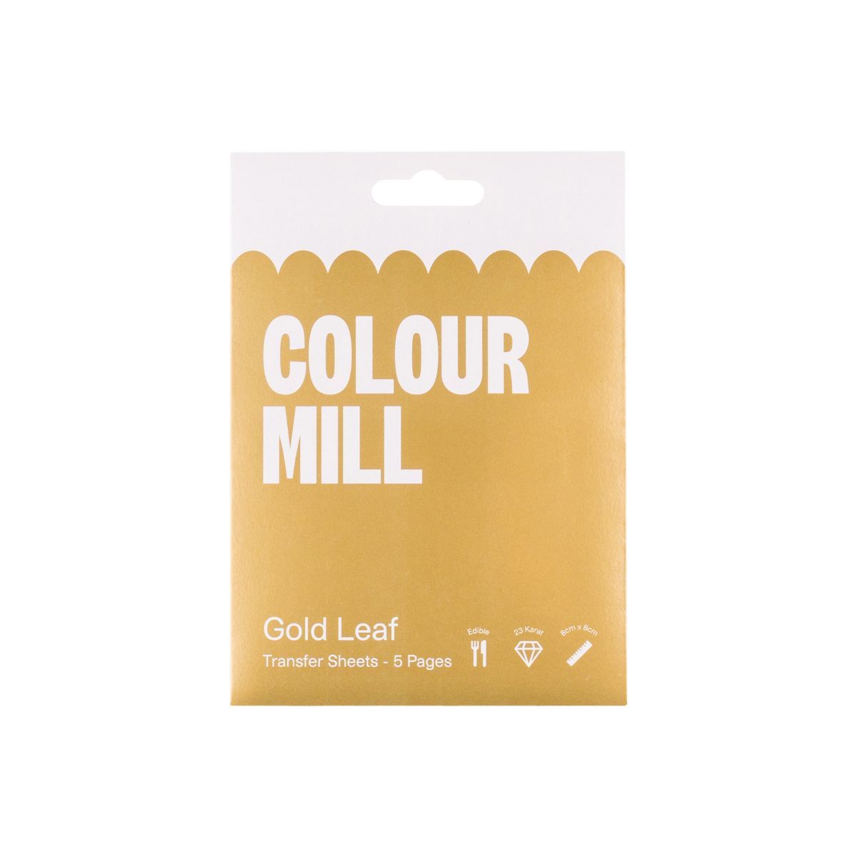 Reines Blattgold Colour Mill 23kt - 8cm pk/5