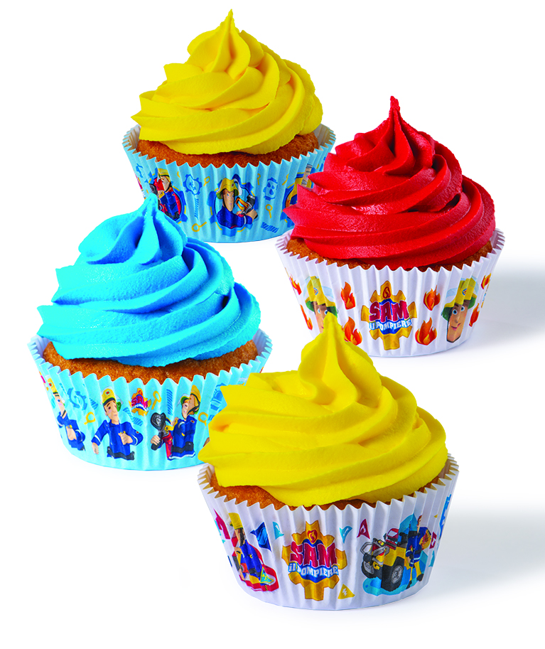 Cupcake Papierförmchen Feuerwehrmann Sam Ø 5 cm | 36.Stk