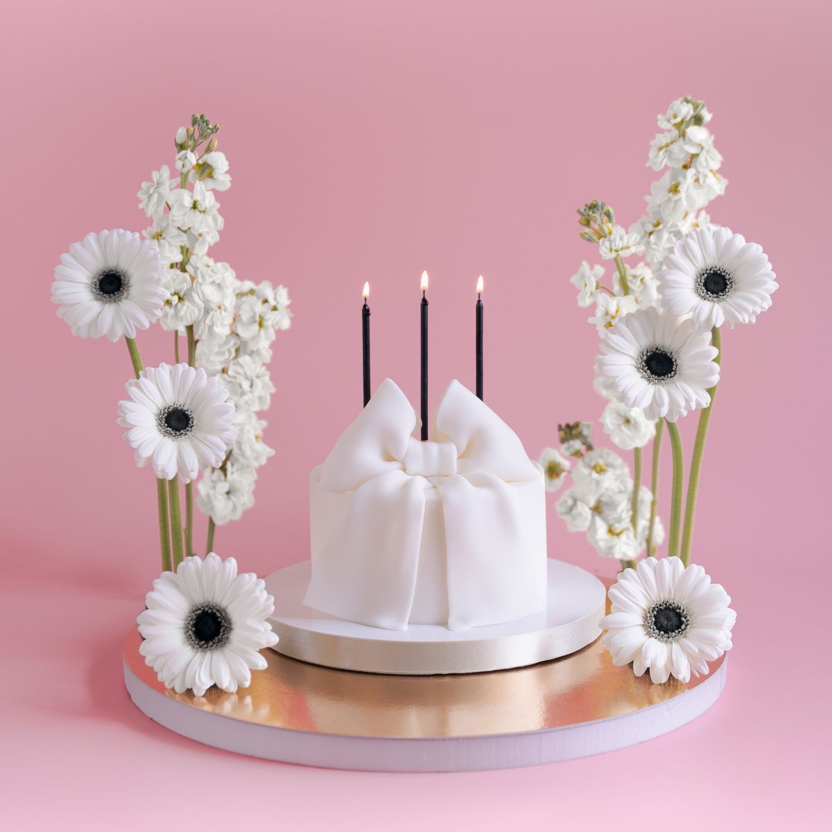 Geburtstagskerzen schwarz / gold