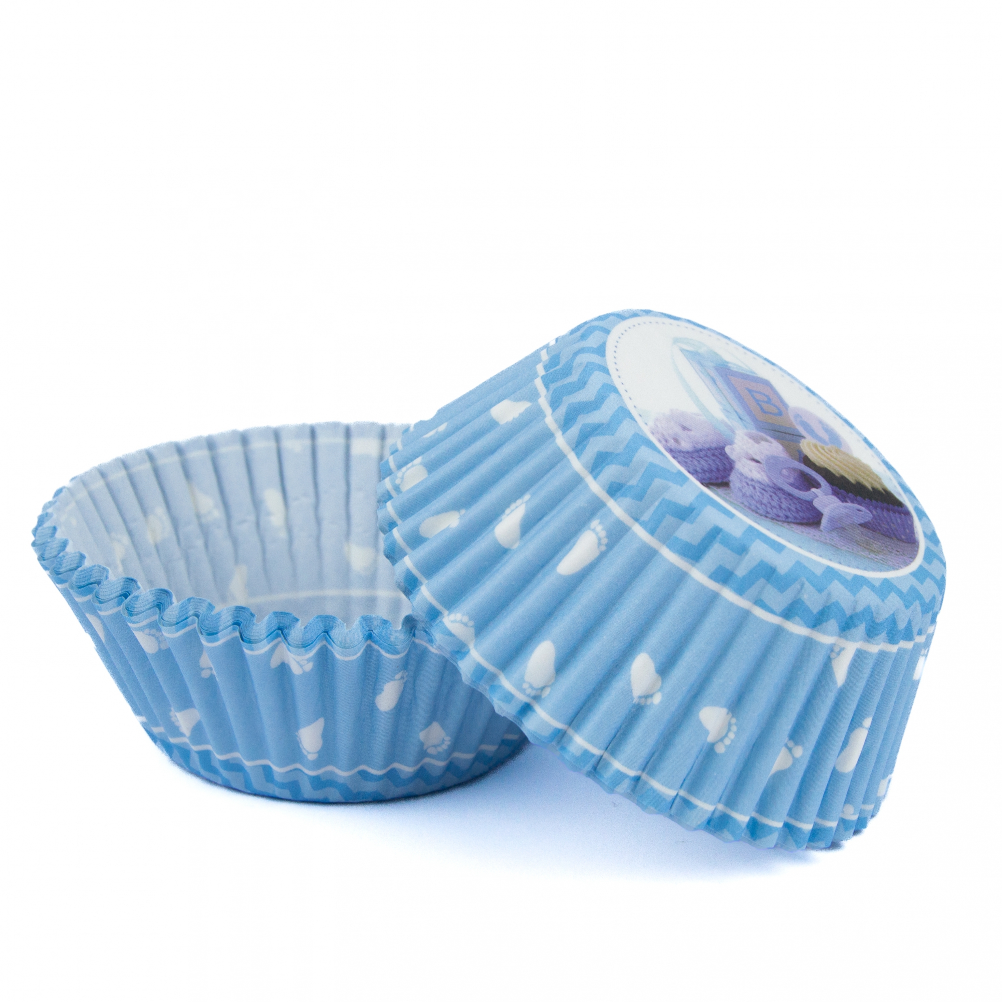Muffinförmchen Baby Boy Blau | 50 Stück 