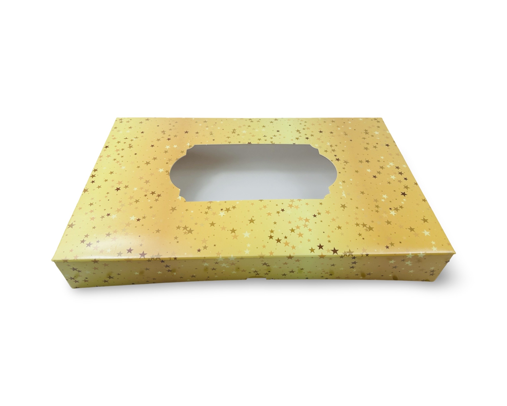 Keksschachtel Weihnachten Jumbo - Weihnachtsmotiv Sterne  36 x 22 x 5 cm 