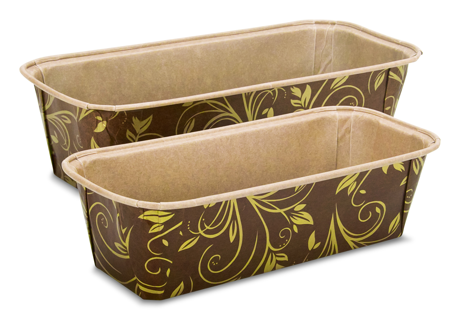 Papier Backform Kastenform groß - 6 Stück