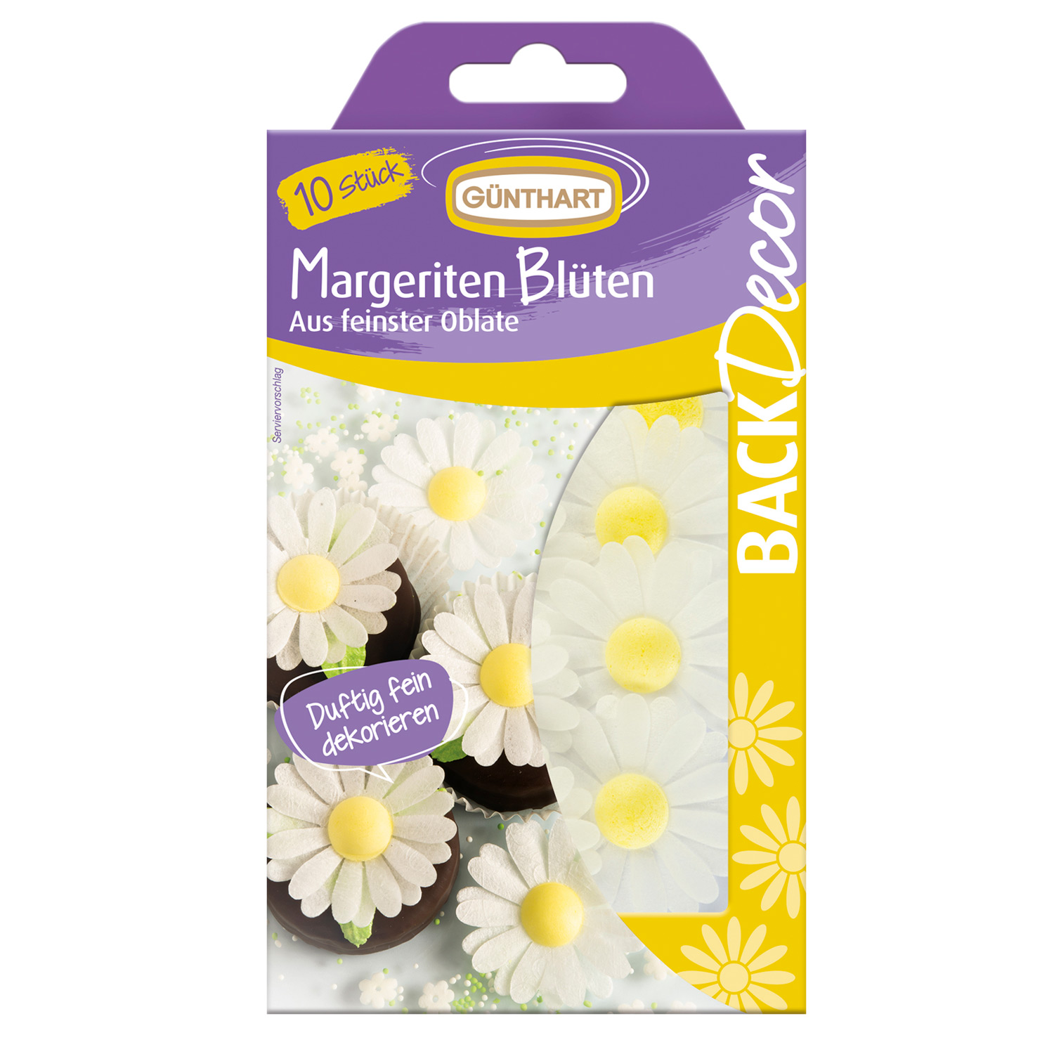 Margeriten Blüten Oblate 10 Stk.