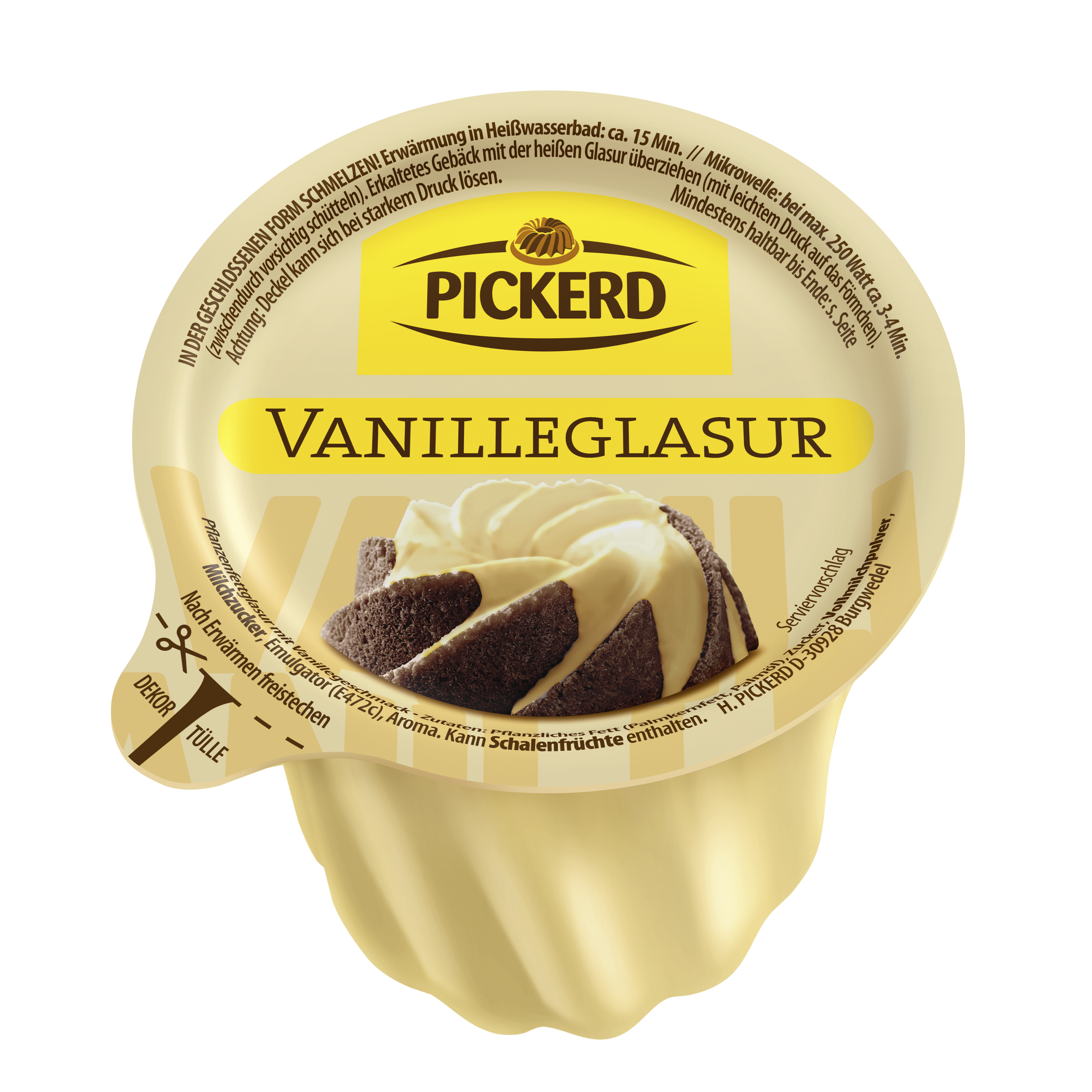 Vanilleglasur 150g Schokoglasur