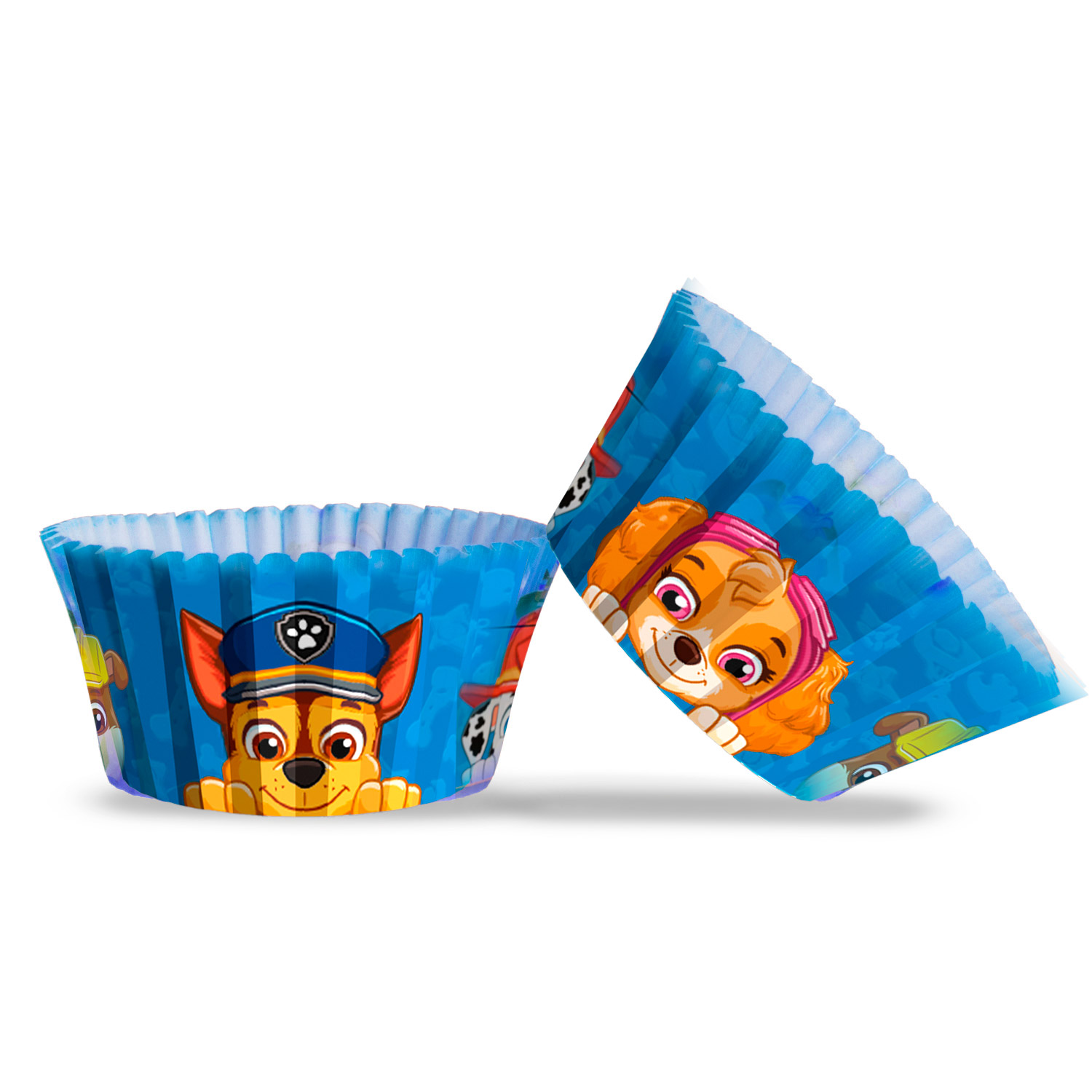 Cupcake Förmchen Paw Patrol Muffinförmchen blau – 25 Stück, Ø ca. 5 cm