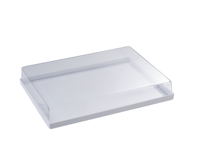 Tablett inkl. transparenten Abdeckhaube für Dessertformen