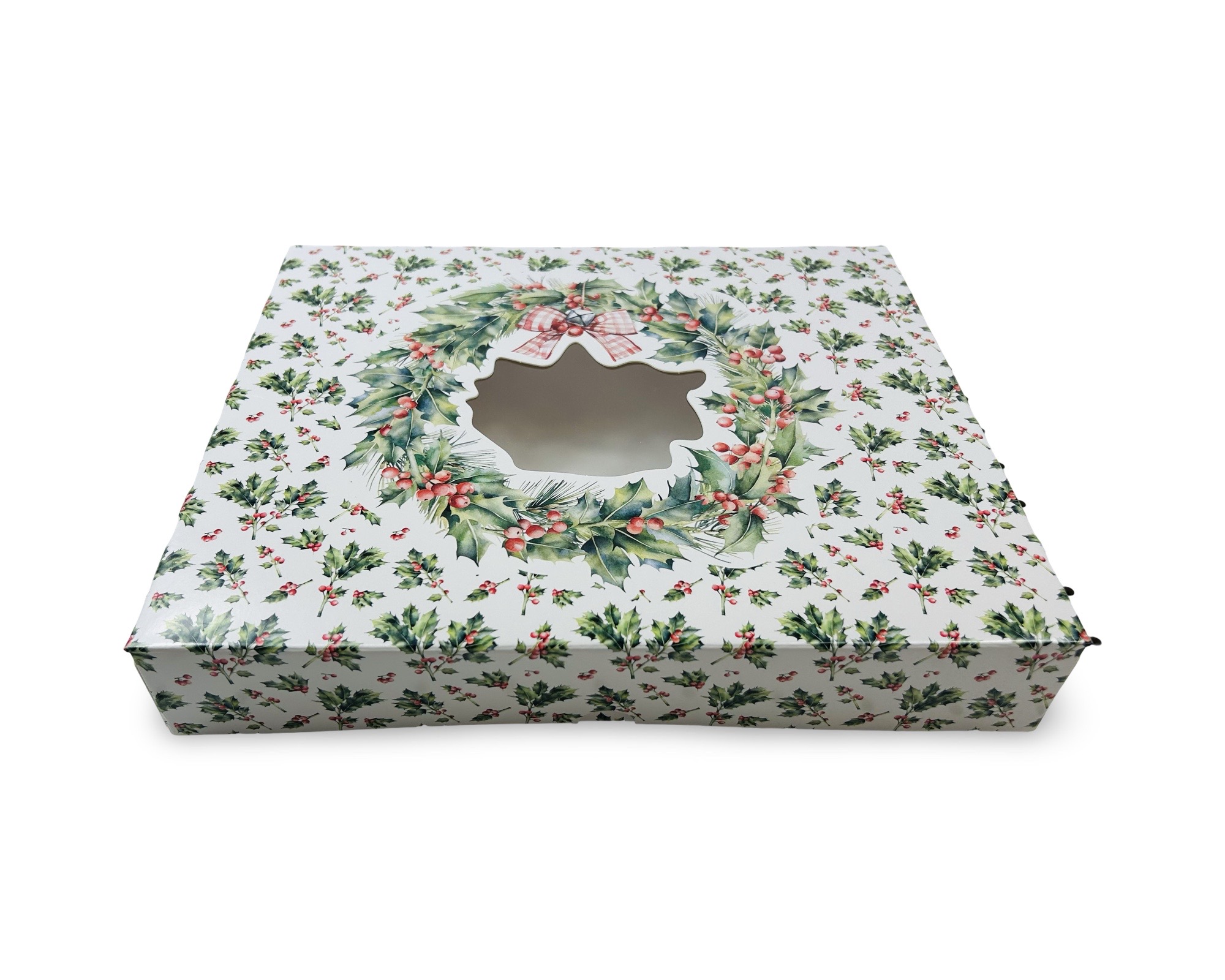 Keksschachtel Weihnachten Jumbo - Weihnachtsmotiv Mistelzweig 36 x 22 x 5 cm 