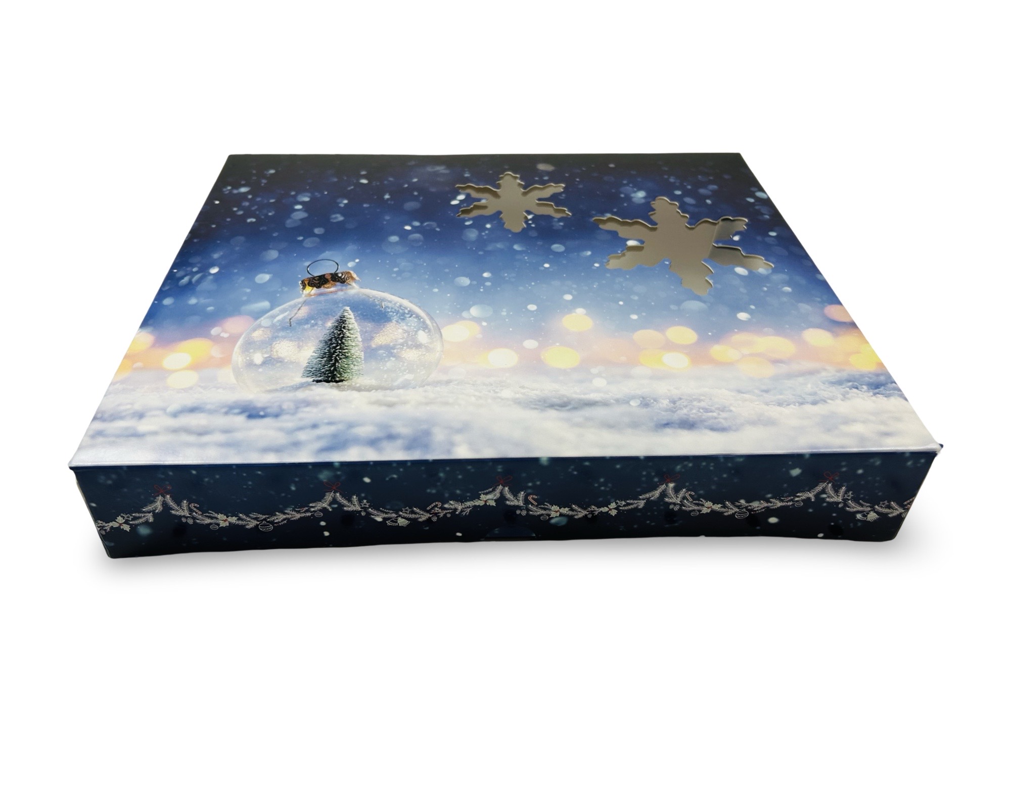 Keksschachtel Weihnachten Jumbo - Weihnachtsmotiv 36 x 22 x 5 cm 