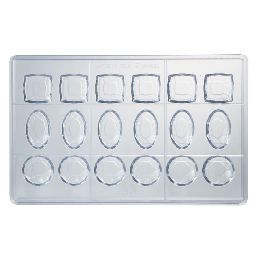 Martellato Polycarbonat MA1994 Profi Gussform Diamant für Pralinen