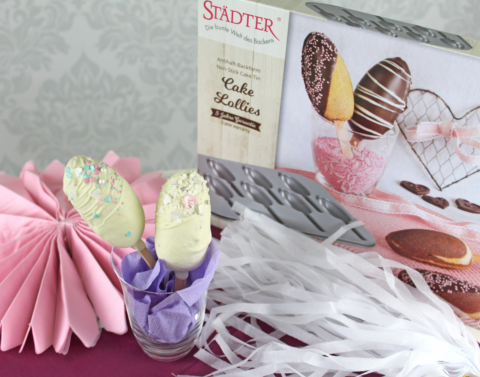 Kuchen am Stiel - Lolli Backblech