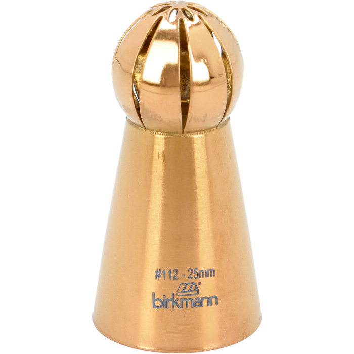 Tufftülle „Blume“ Nr. 112 – Edelstahl, 25 mm, kupferfarben