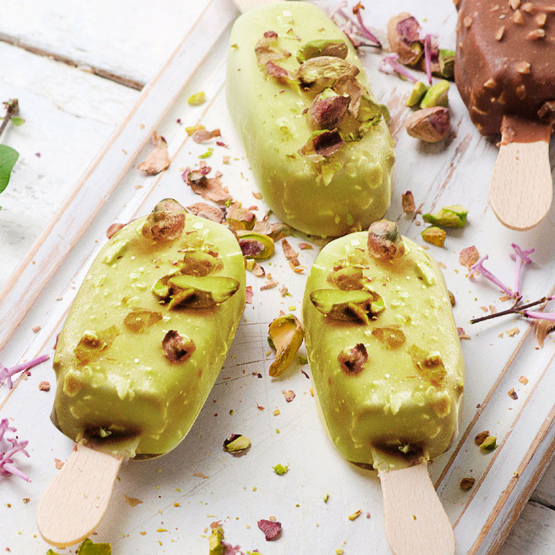 Crunchy Pistachio Coating 250 g – Knusprige Pistazien-Glasur für Desserts