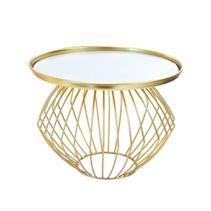 Goldener -Tortenständer – 21 cm mit Spiegeleffekt-Tablett