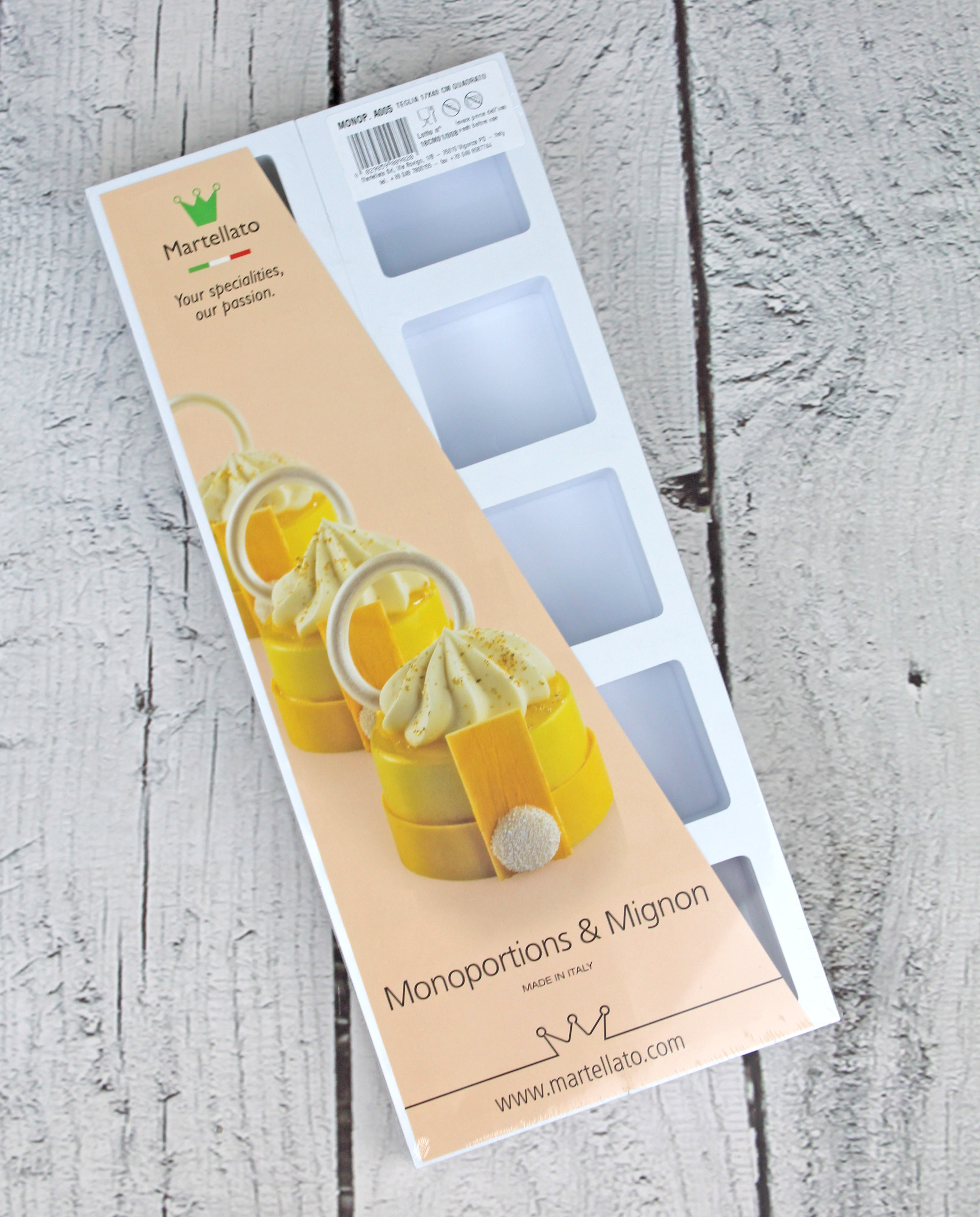 Dessertform Set Petit Fours Törtchen quadratisch – MartellatoTörtchen Quadratisch MONOP.A005
