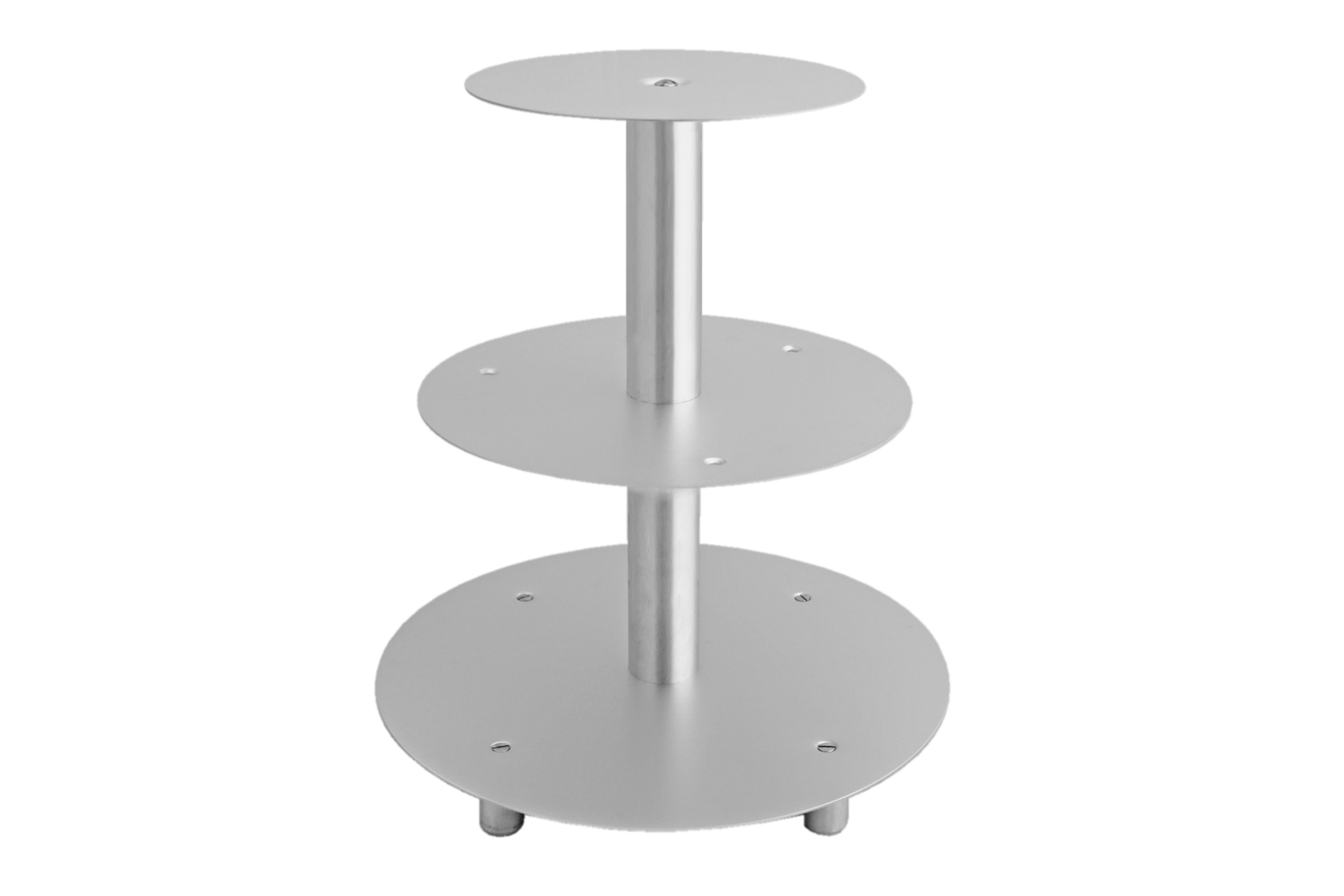 Tortenständer 3 Etagen – Aluminium, stabil & edel