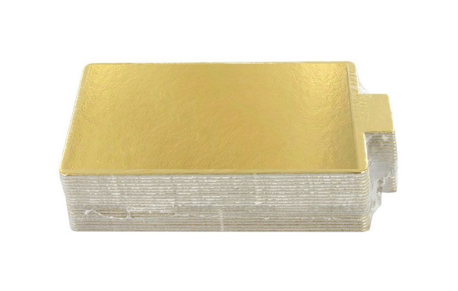 Unterlage rechteckig mit Lasche / 20 Stück 