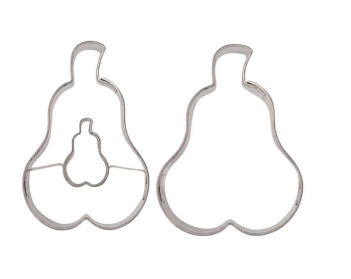 Linzer Ausstecher Birne mit Birne 2-teilig