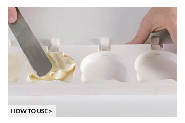 Niedliche Katzenform für kreative Eis- und Kuchenkreationen