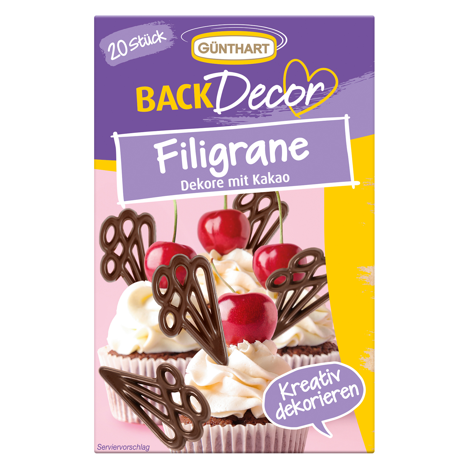Filigrane Dekore mit Kakao