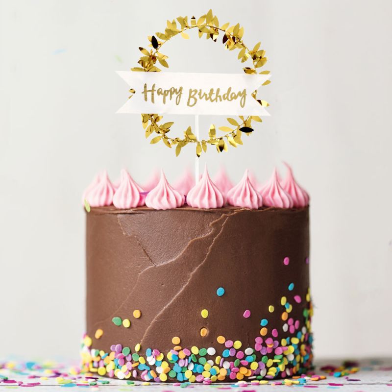 "Happy Birthday" Cake Topper – Perfekte Dekoration für Ihre Geburtstags-Torte