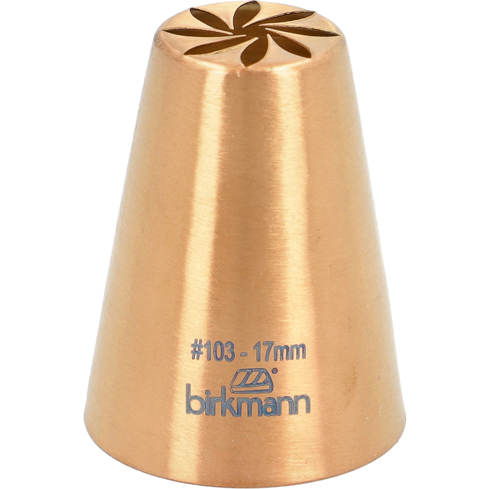 Designtülle Nr. 103 – 17 mm Edelstahl, kupferfarben | Vielseitige Spritztülle