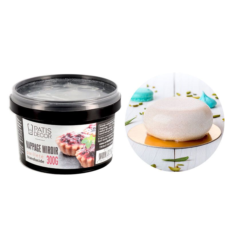 Transparenter Glitzerguss – Patisdécor Mirror Glaze Neutral 