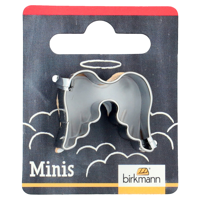 Mini Ausstechform Flügel 3 cm aus Edelstahl