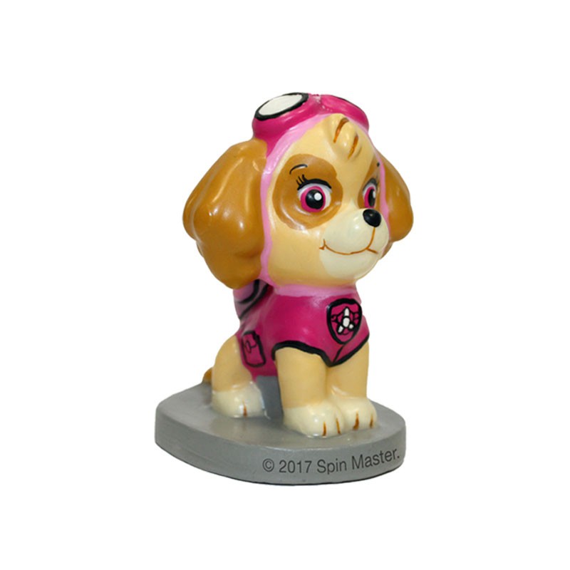 Paw Patrol Kerze Skye – Geburtstagskerze für Paw-Patrol Torte | Gesamthöhe ca. 9,5 cm