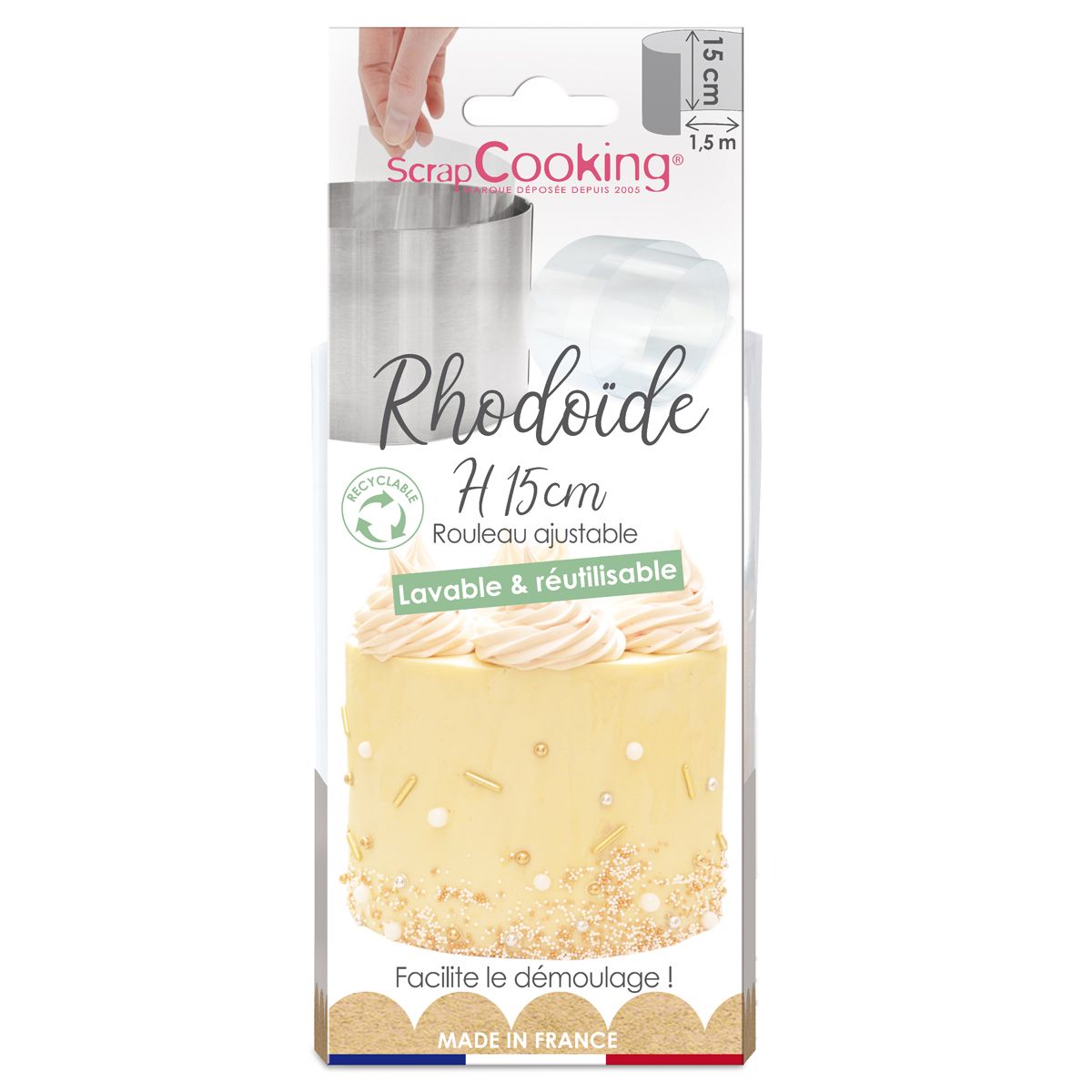 Wiederverwendbare Acetat-Folie 15 cm x 1,5 m