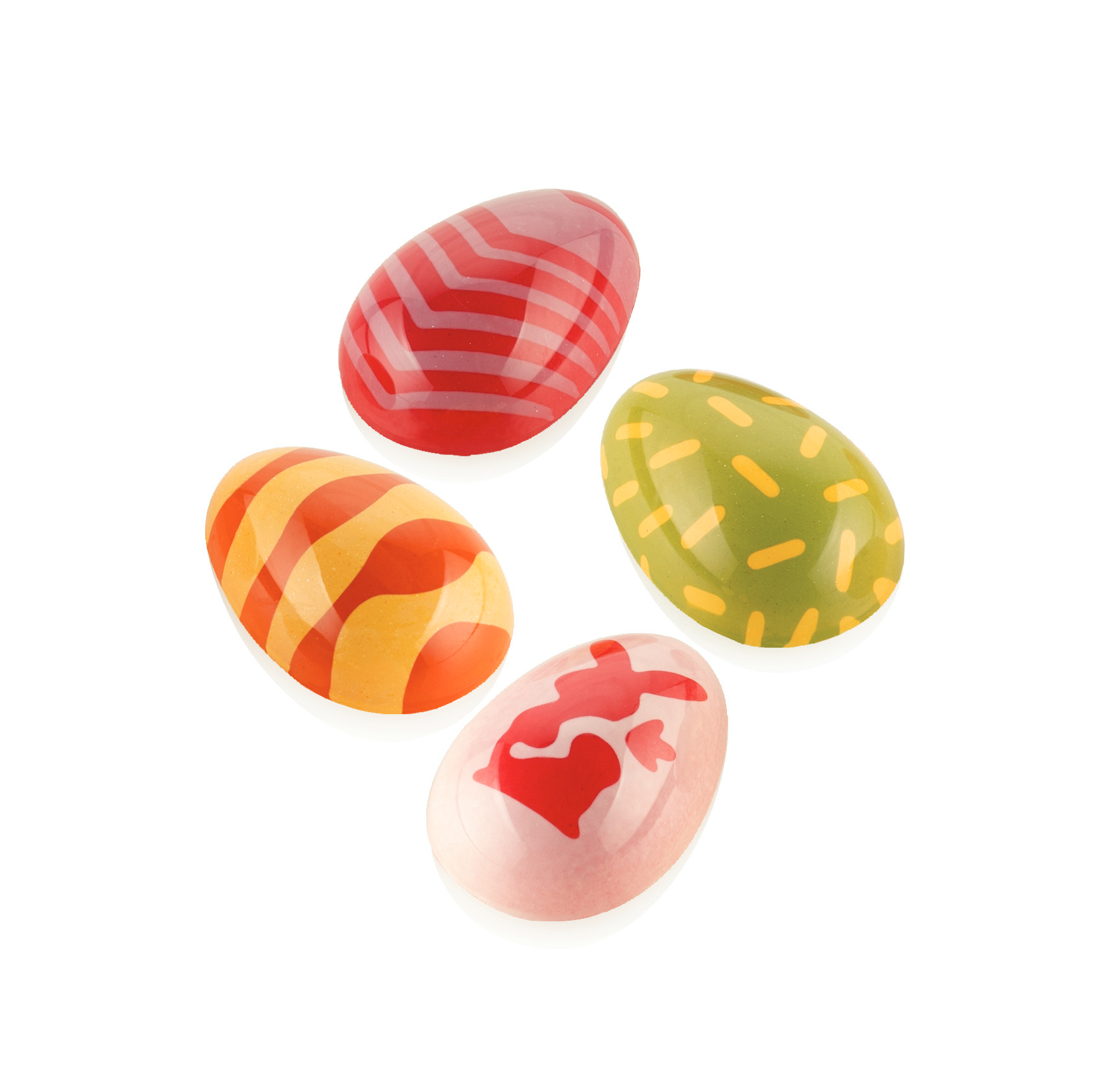 Pralinengussform inkl 4 Stempel UOVO01