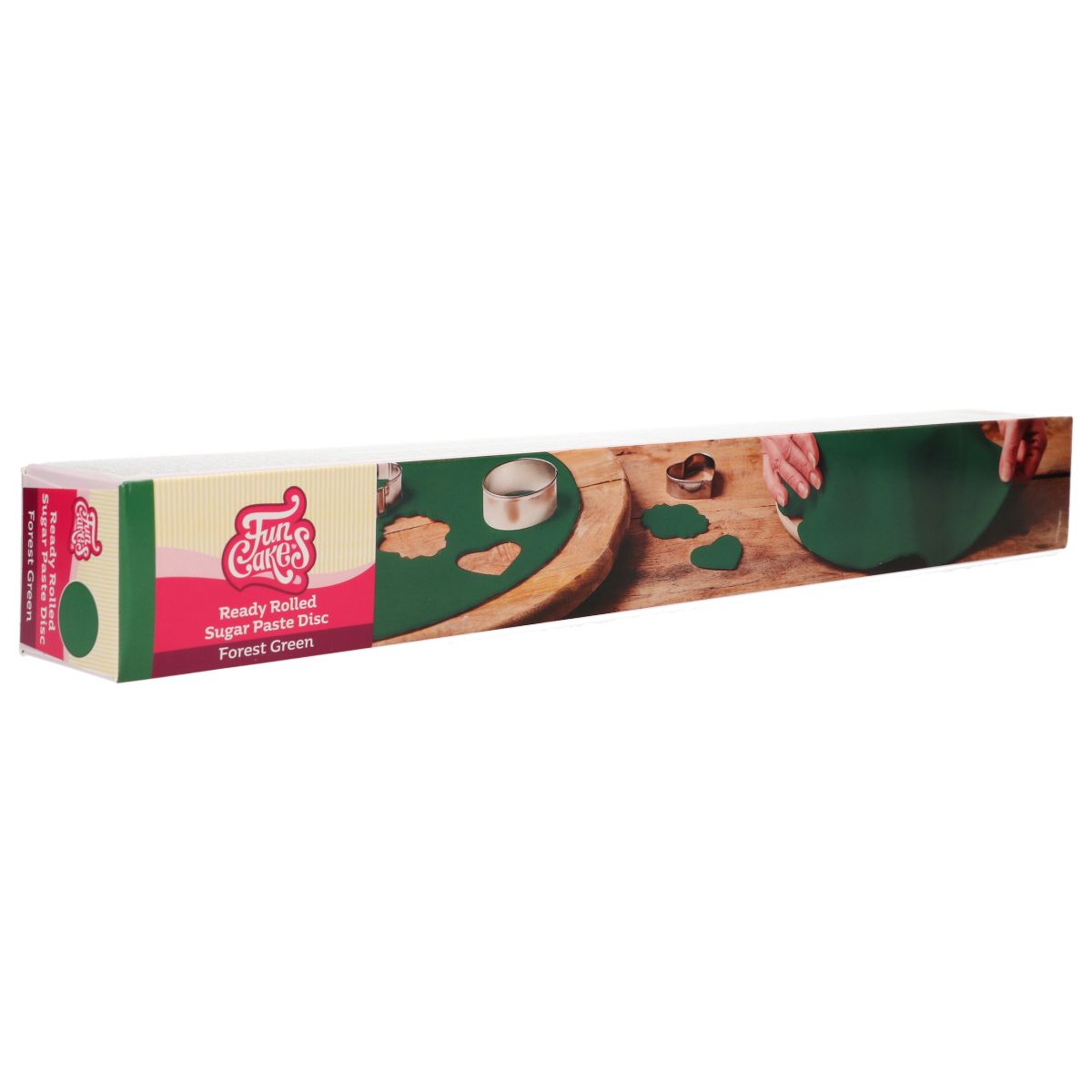 Fondantdecke ausgerollt Forest Green