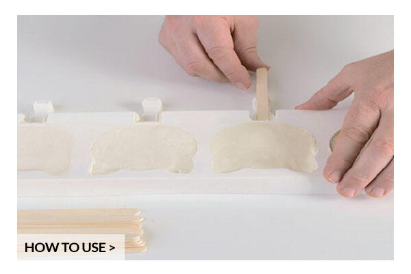 Niedliche Katzenform für kreative Eis- und Kuchenkreationen