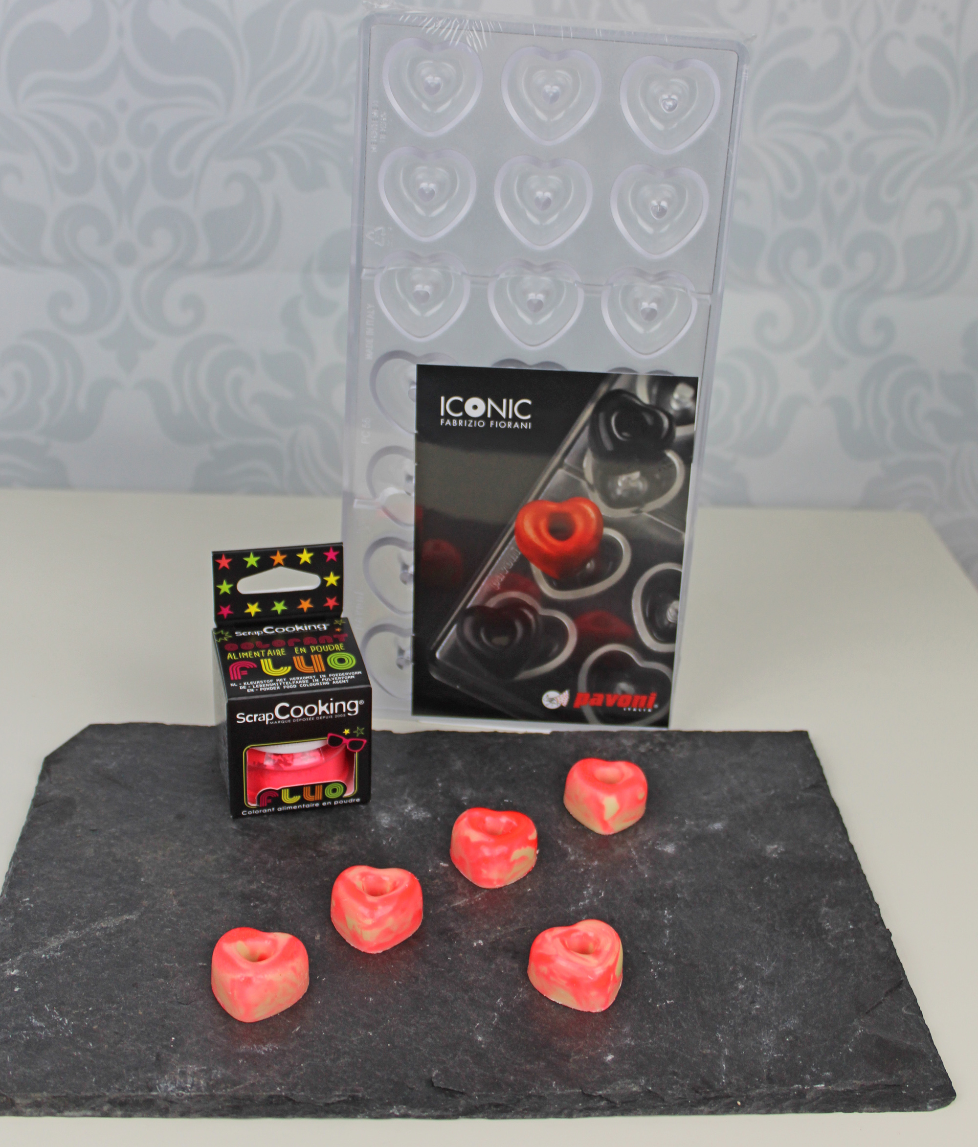 Profi Gussform für Pralinen Herz Iconic Heart PC55