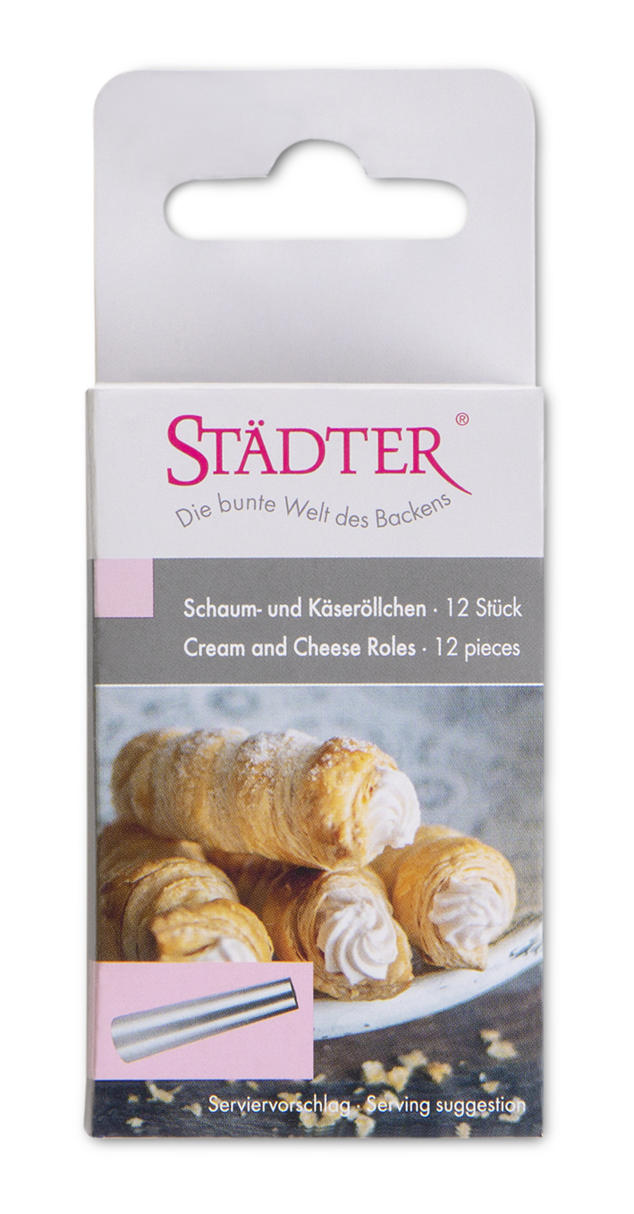 Schaum- und Käseröllchen