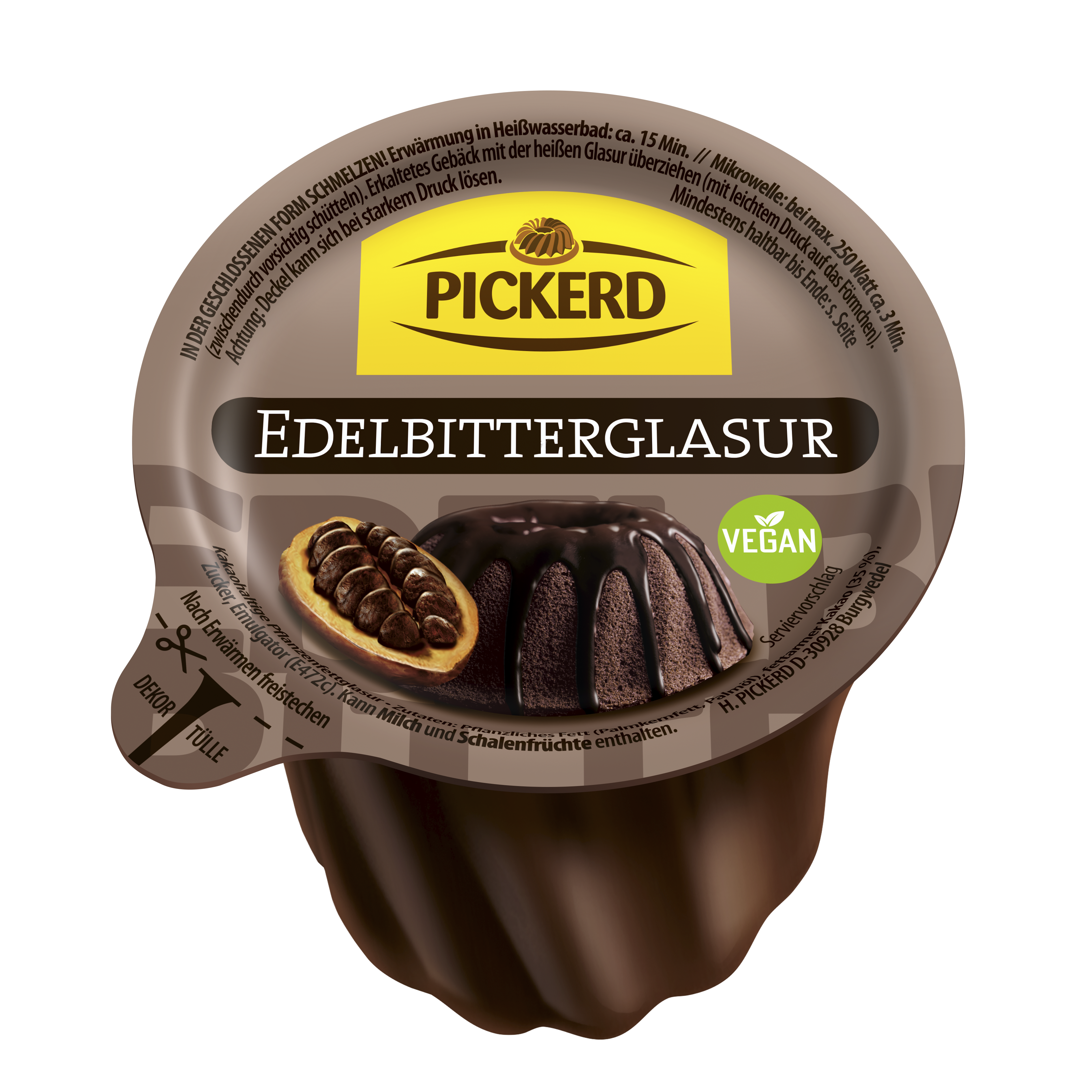 Edelbitter-Glasur 150g Schokoglasur