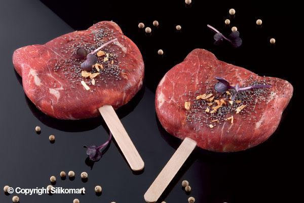 Niedliche Katzenform für kreative Eis- und Kuchenkreationen