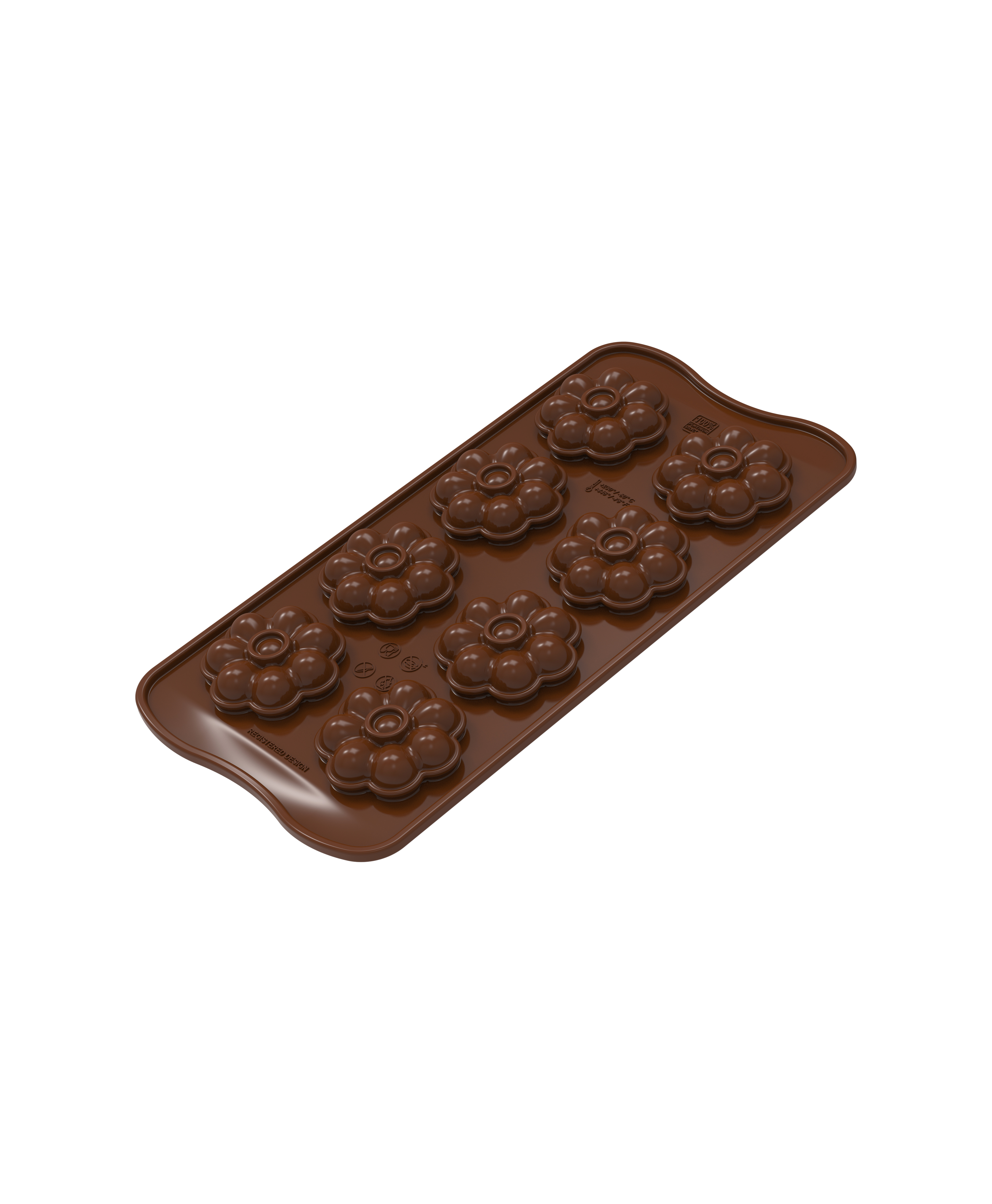 Pralinengussform Blüten