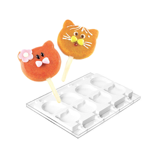 Niedliche Katzenform für kreative Eis- und Kuchenkreationen